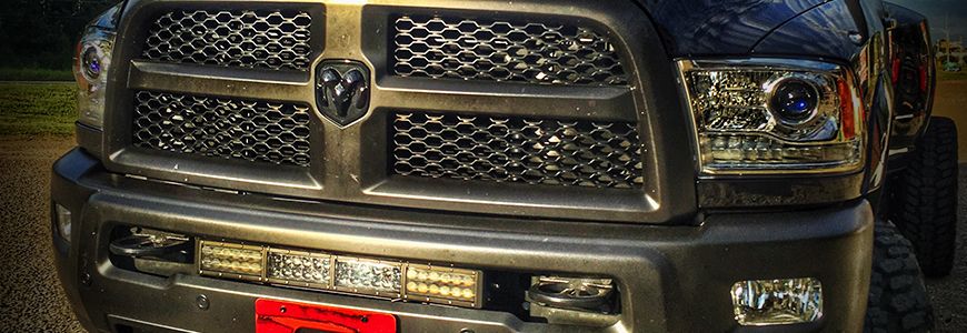 Soporte de barra de luz LED de 21.5" para Ram 2500/3500 13-18