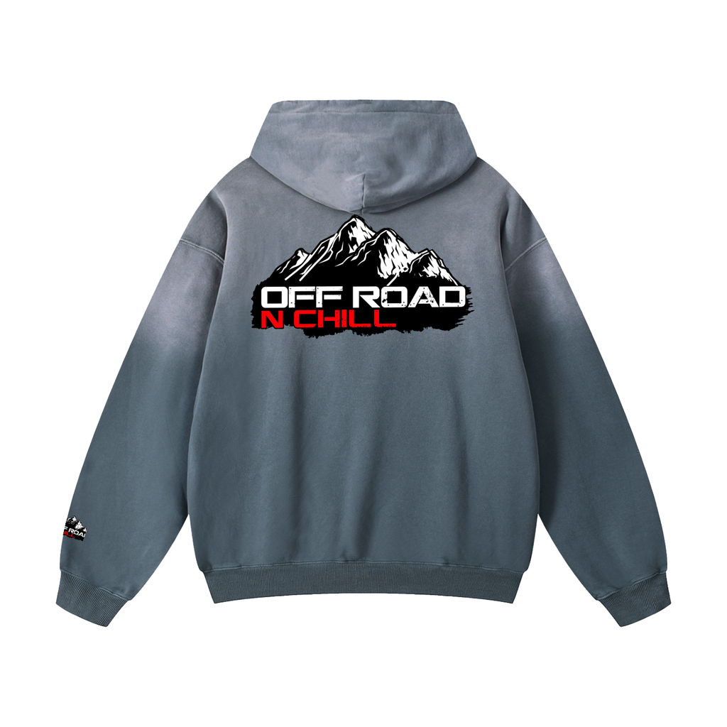 Off Road n Chill Heavyweight Sunfade Oversized Hoodie