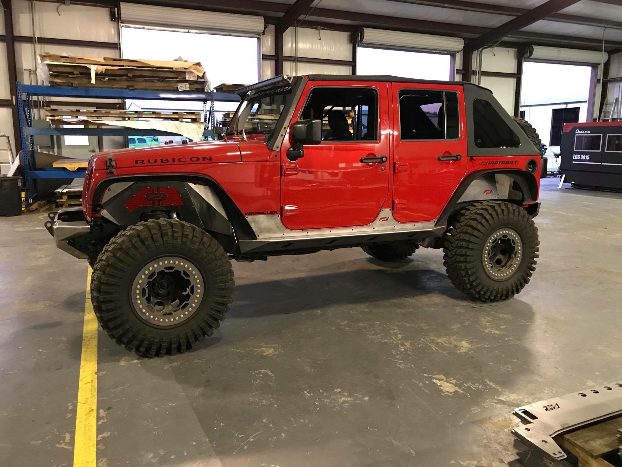 Guardabarros interiores traseros de aluminio para Jeep JK / JKU