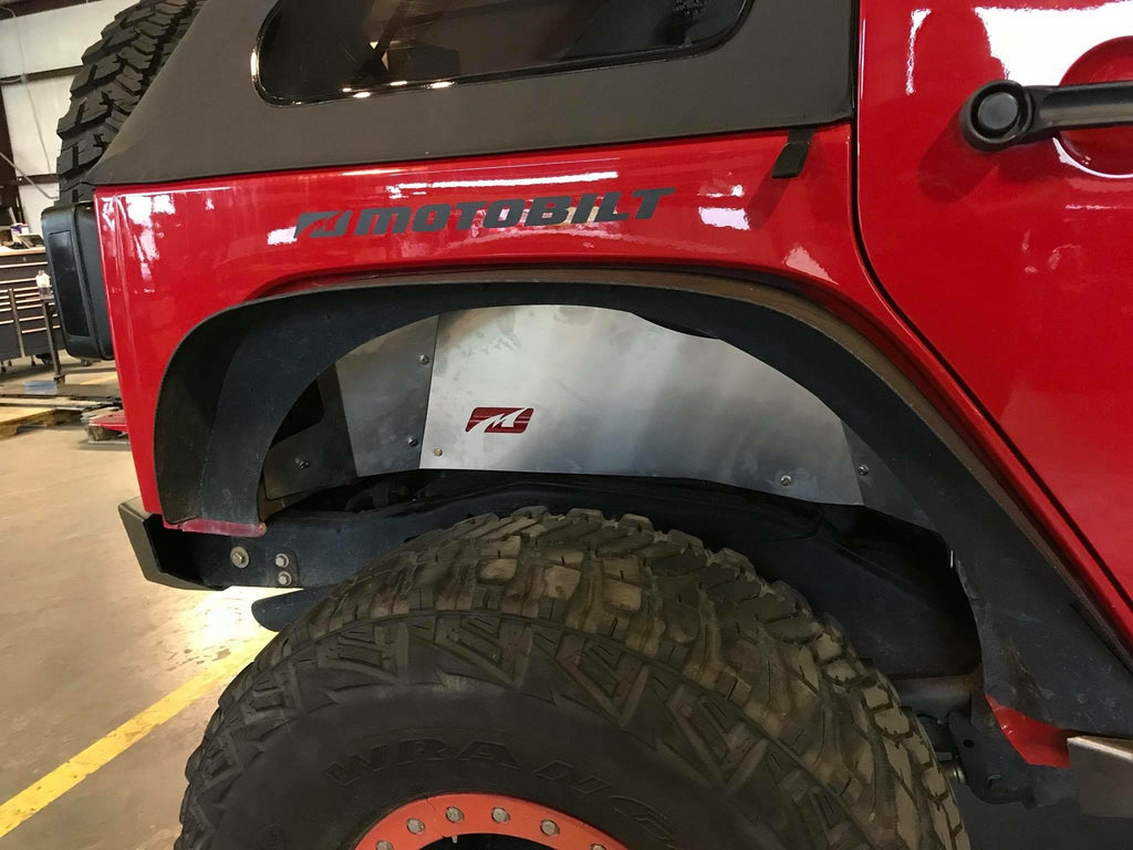 Guardabarros interiores traseros de aluminio para Jeep JK / JKU