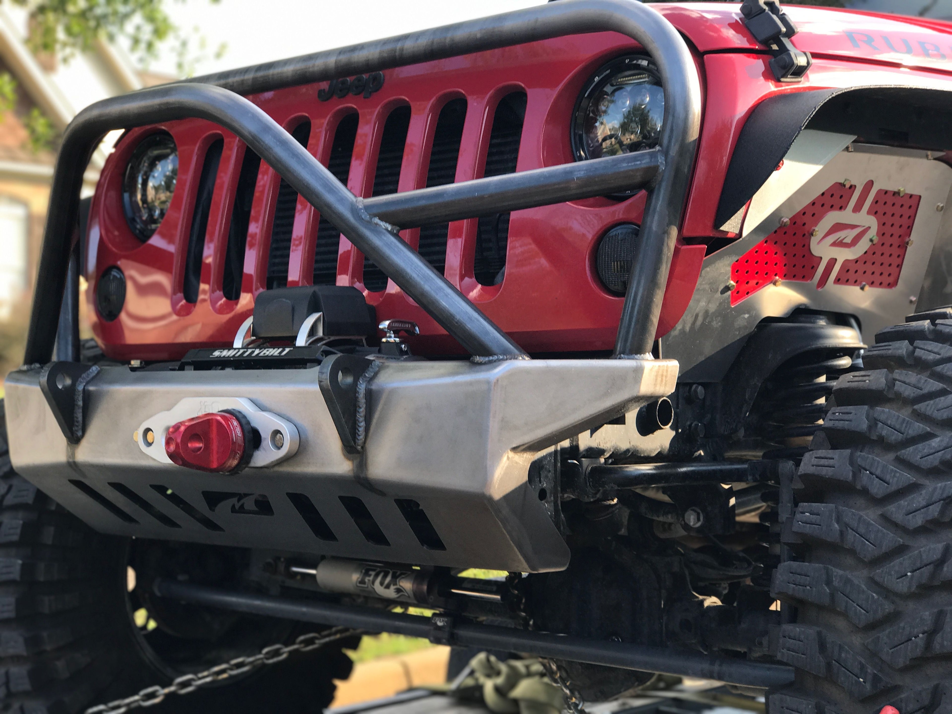Motobilt Jeep Wrangler JK / JKU Crusher Front Bumper w/Grill Hoop and Stinger
