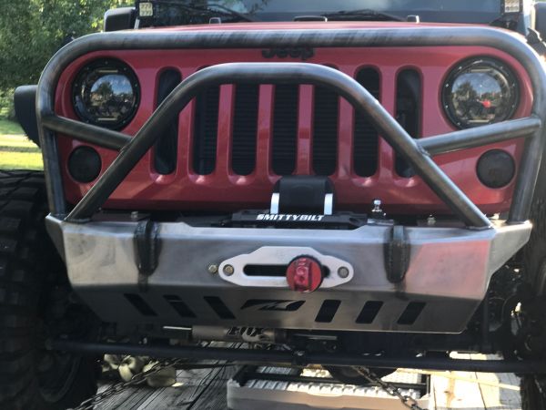 Motobilt Jeep Wrangler JK / JKU Crusher Front Bumper w/Grill Hoop and Stinger
