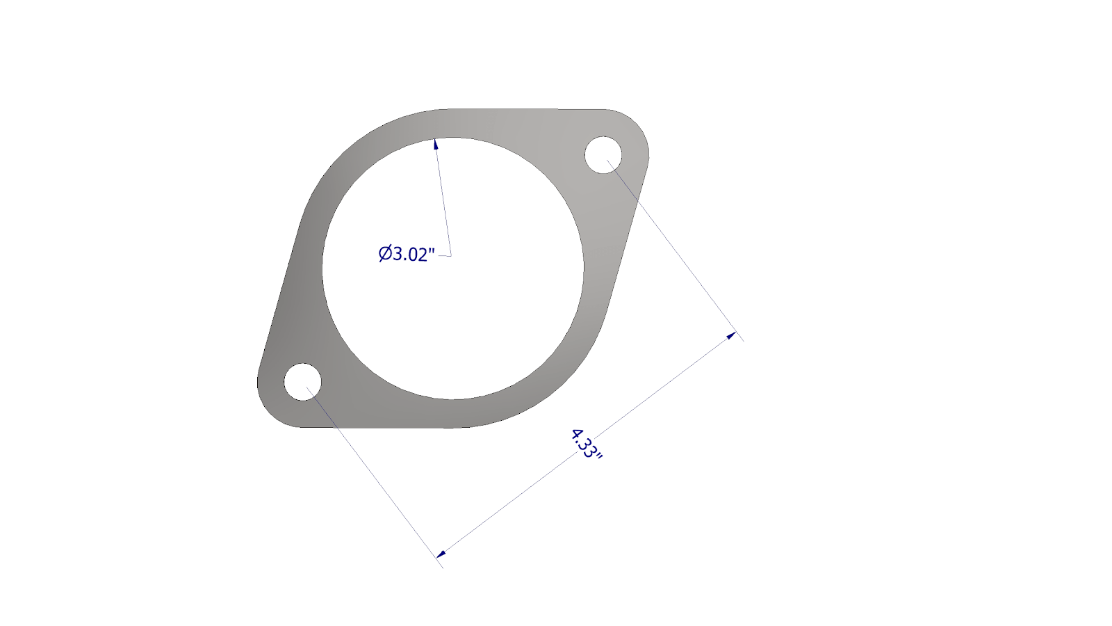 Brida de escape para Ford 2.3L Ecoboost