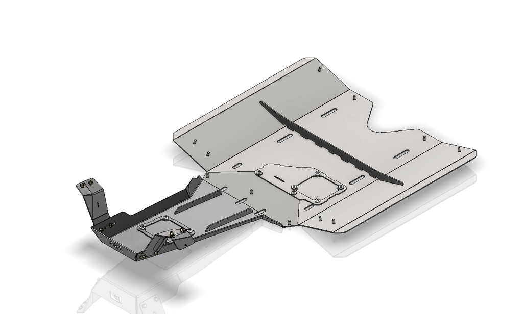 4 Link Suspension Engine Skid and Replacement Belly Skid for Jeep JKU