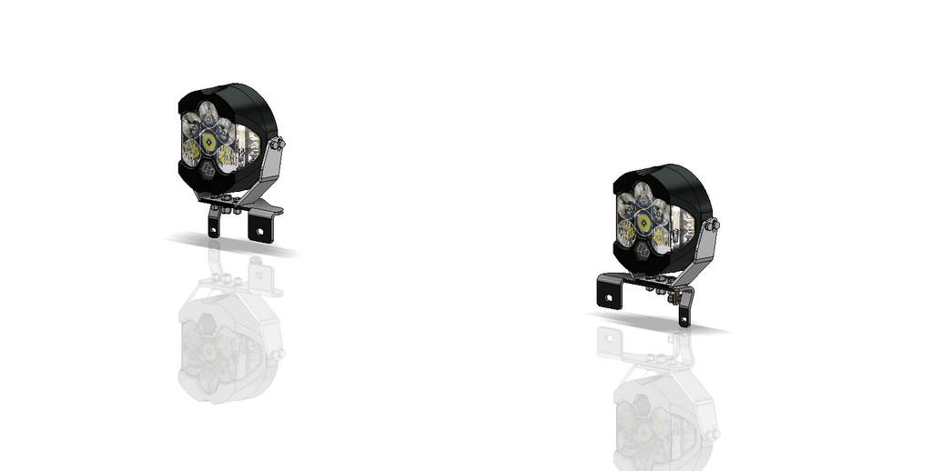 Headlight Bracket Kit for Baja Designs LP6 for Jeep JK