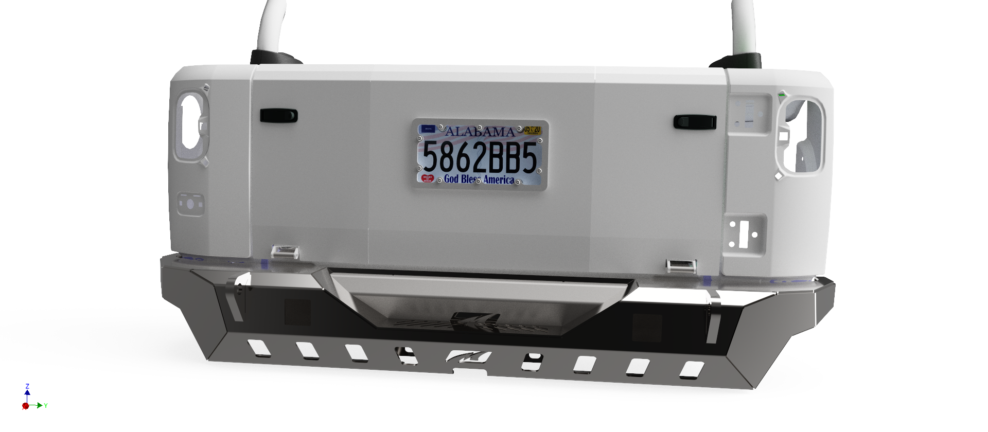 Portón trasero abatible para Jeep JK/JKU