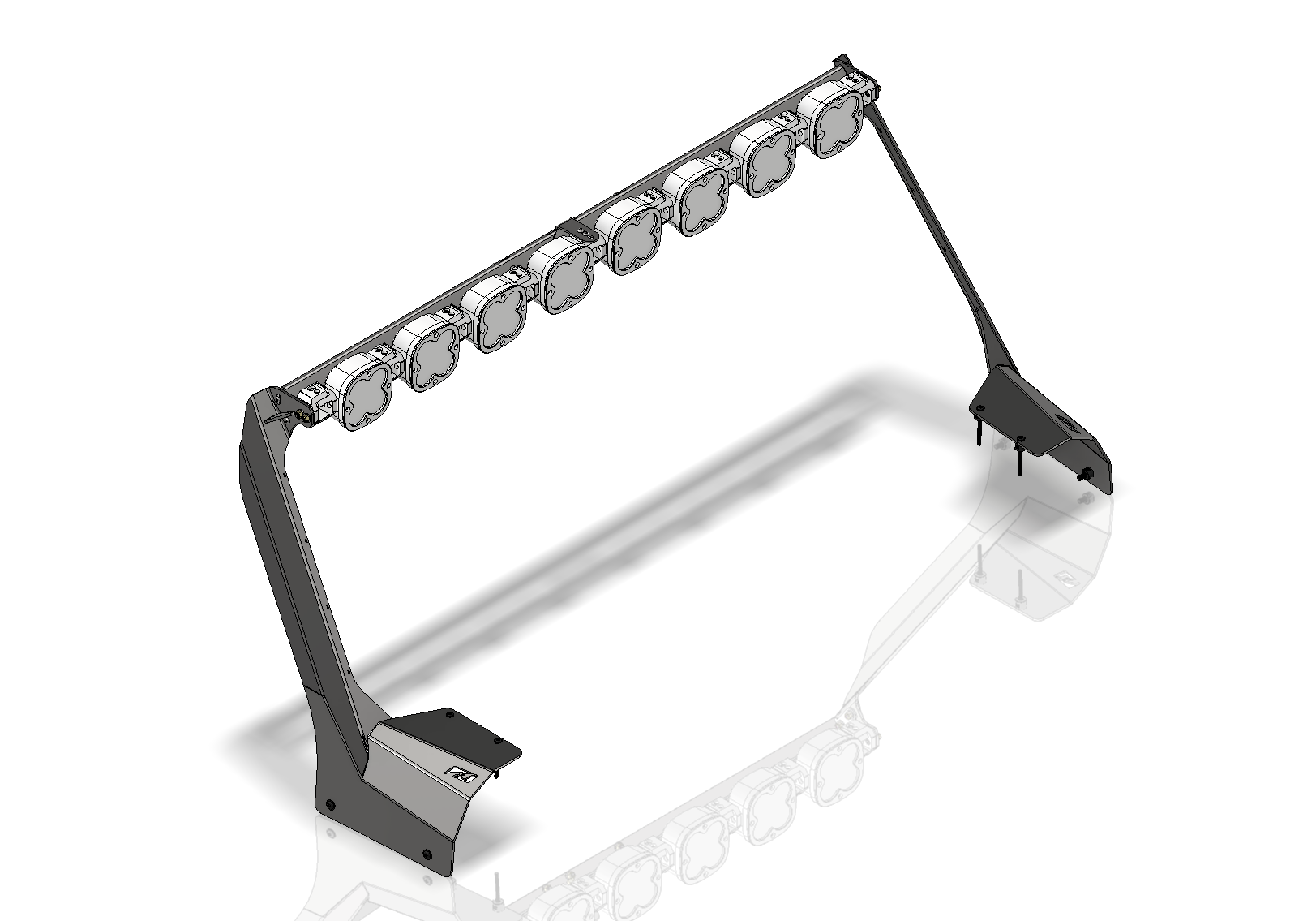 Soporte de barra de luz para parabrisas para Mojave y 392