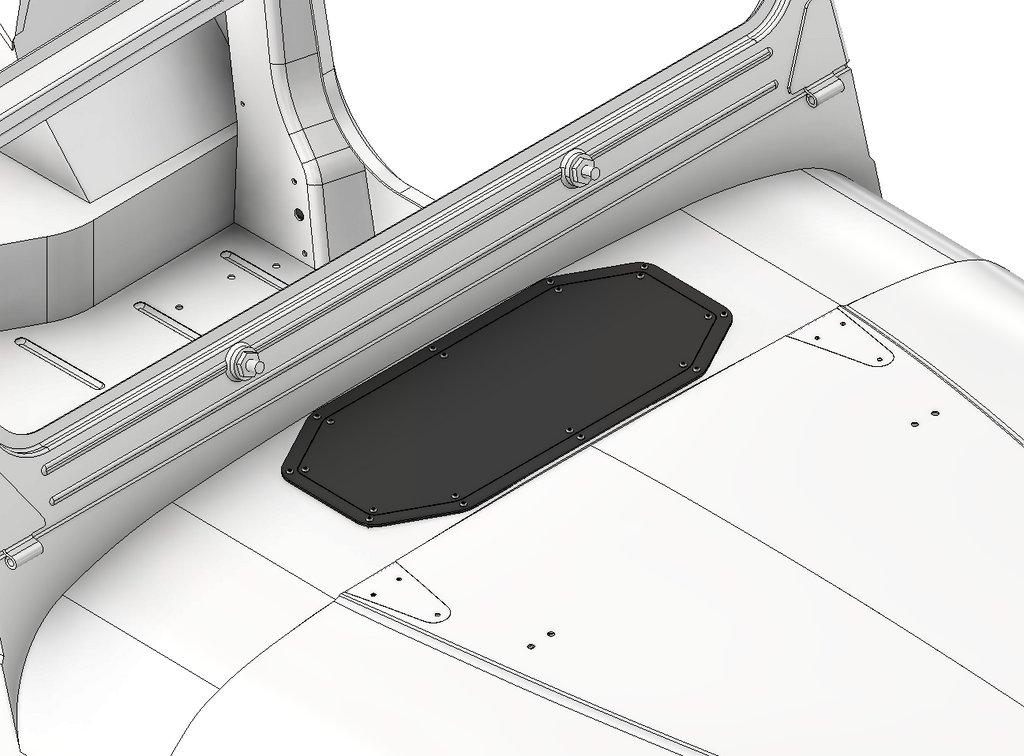 Large access panel for Jeep YJ / CJ Cowl