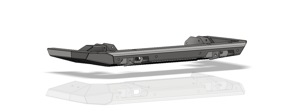 Parachoque trasero Tomahawk de alto despeje para Jeep JT