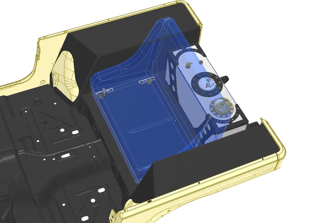 Guardabarros interior trasero alto y transparente para Jeep TJ