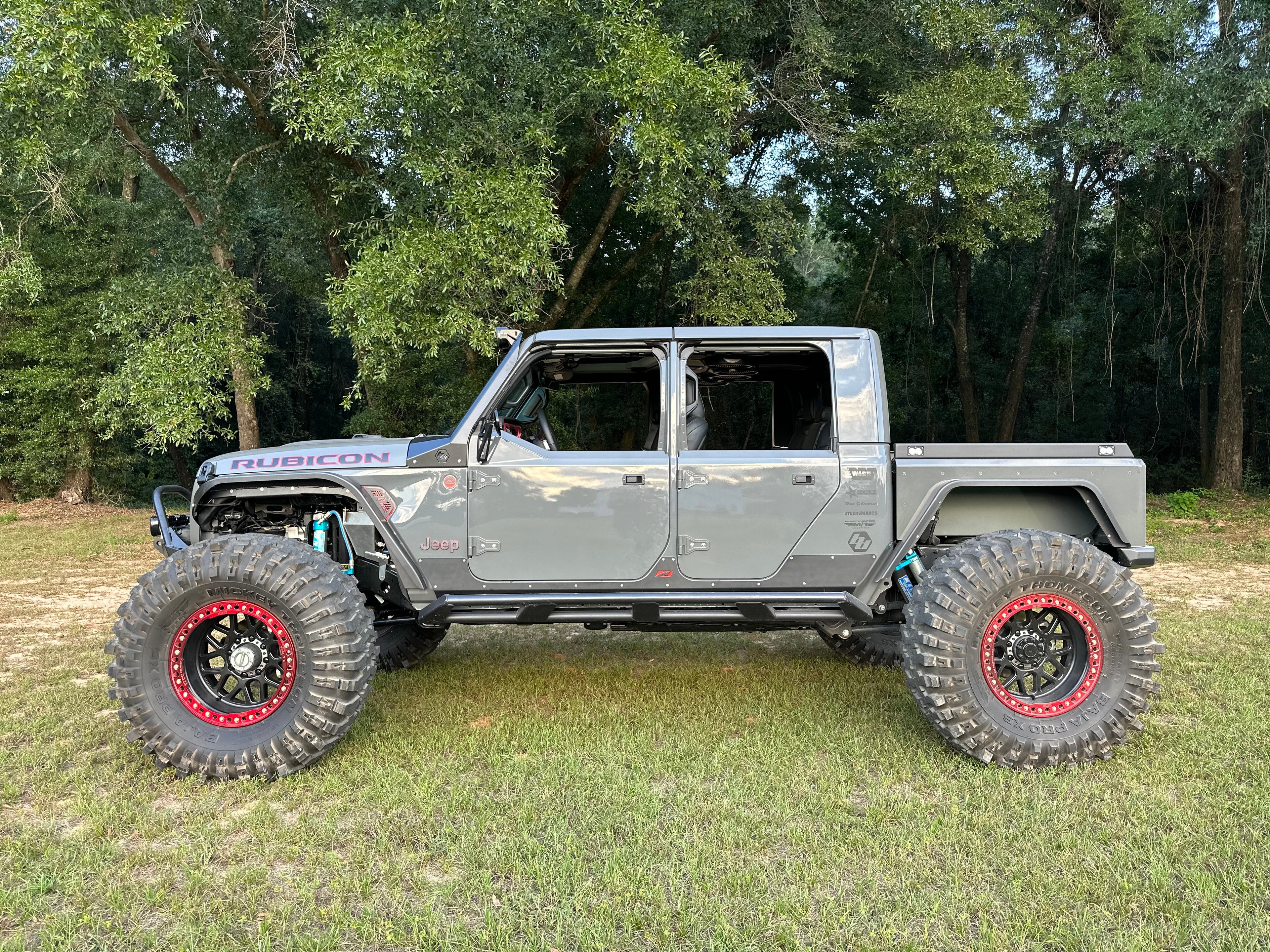 Motobilt Jeep Gladiator JT Barandillas de caja para caja Gladiator Bobbed de reemplazo