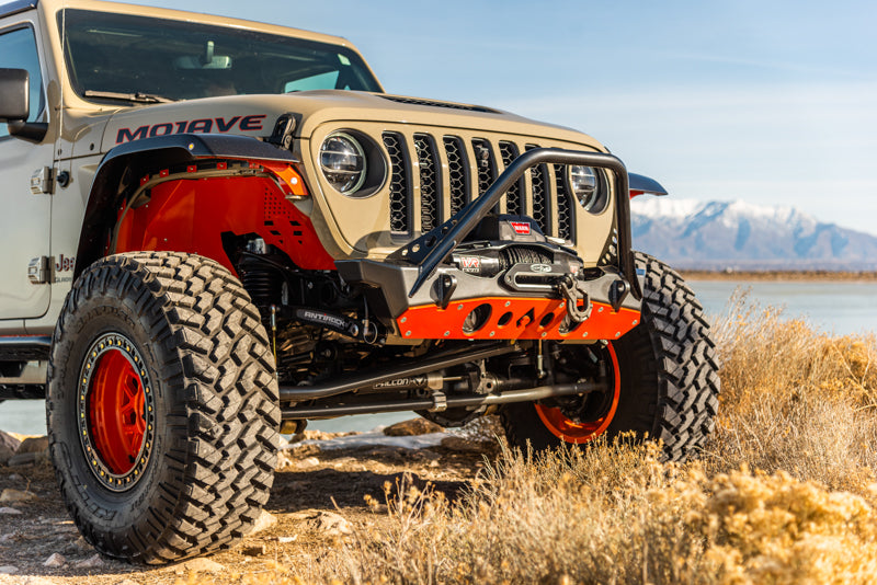 Artec Wrangler JK JL, & Gladiator JT Nighthawk Stinger Front Bumper w- Aluminum Skid