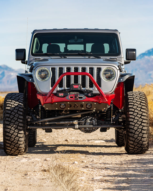 Artec Wrangler JK JL, & Gladiator JT Nighthawk Stinger Front Bumper w- Aluminum Skid