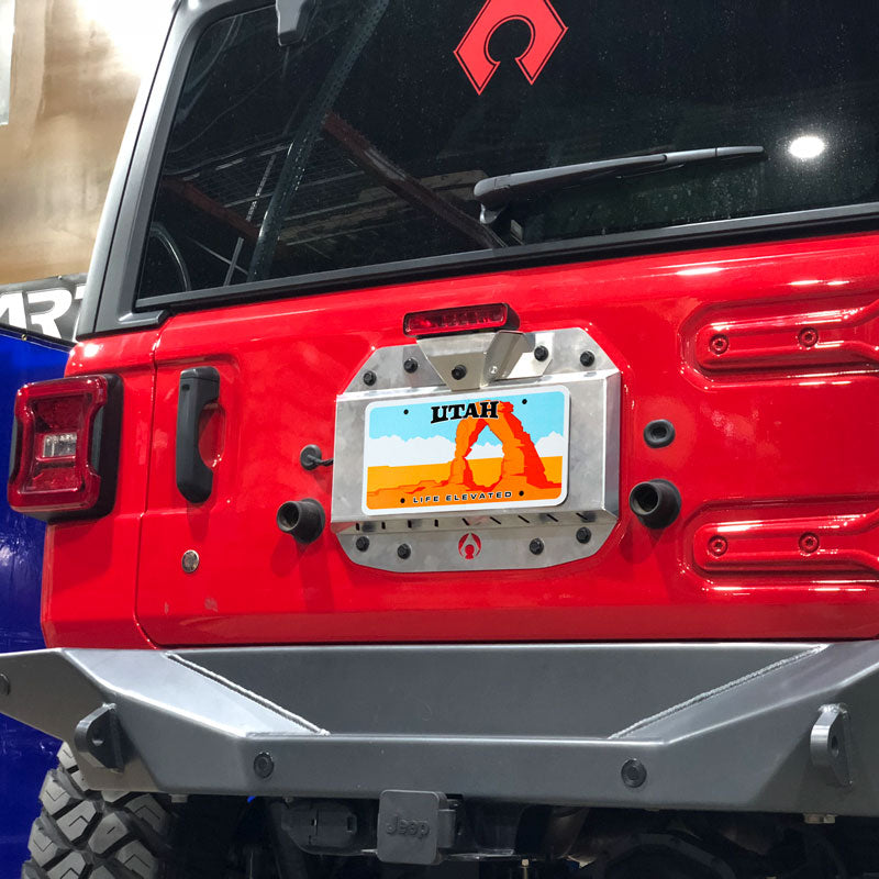 Artec Wrangler JL Kit de Eliminación de Llanta de Repuesto - Aluminio Pulido
