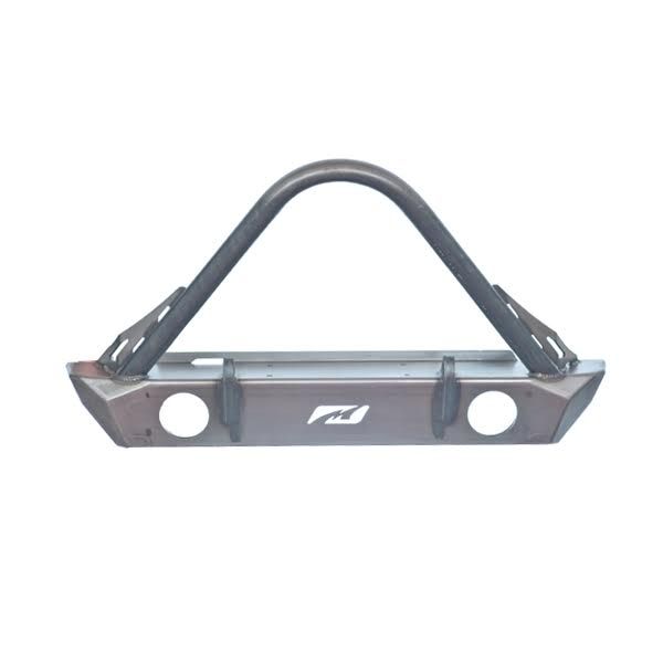Parachoques delantero Motobilt Jeep Wrangler JK / JKU Hatchet Series con corte de chasis, Stinger y montajes para faros antiniebla