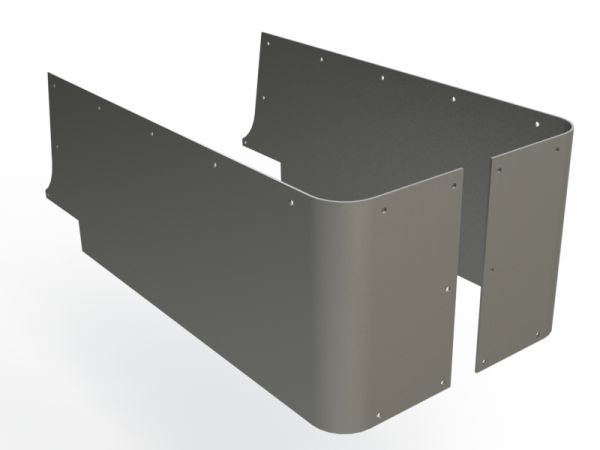 Protectores de Esquina Lisos para Jeep CJ YJ TJ - Acero