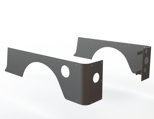 Protecciones de esquina para abertura de rueda de fábrica para Jeep LJ 04-06