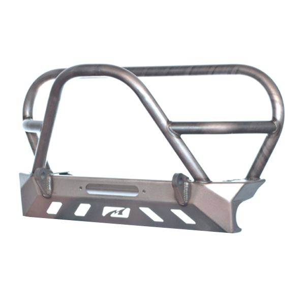 Motobilt Jeep Wrangler YJ / TJ / LJ Crusher Front Bumper w/ Grill Hoop & Stinger