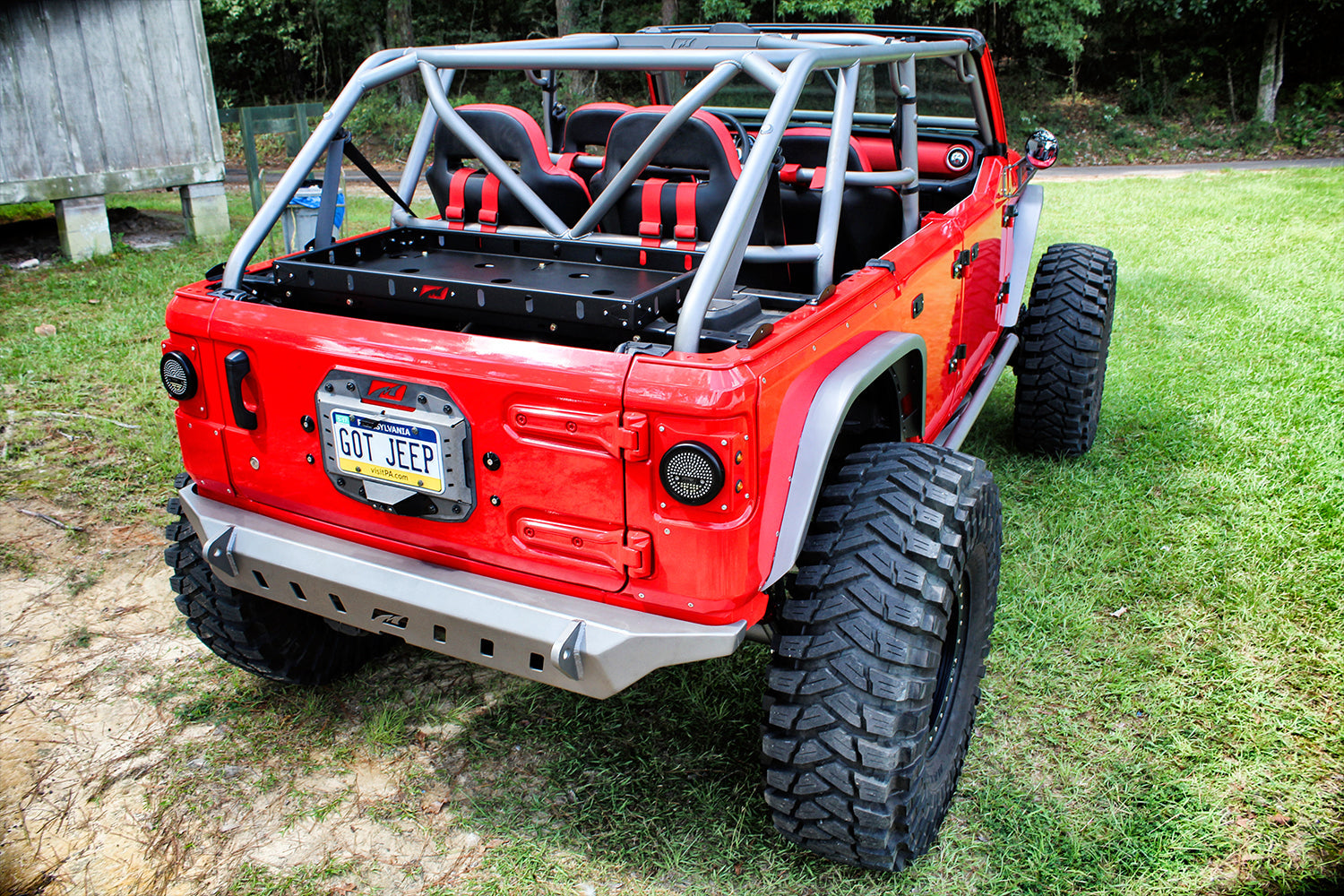 Armadura de esquina trasera para Jeep JLU 4 puertas