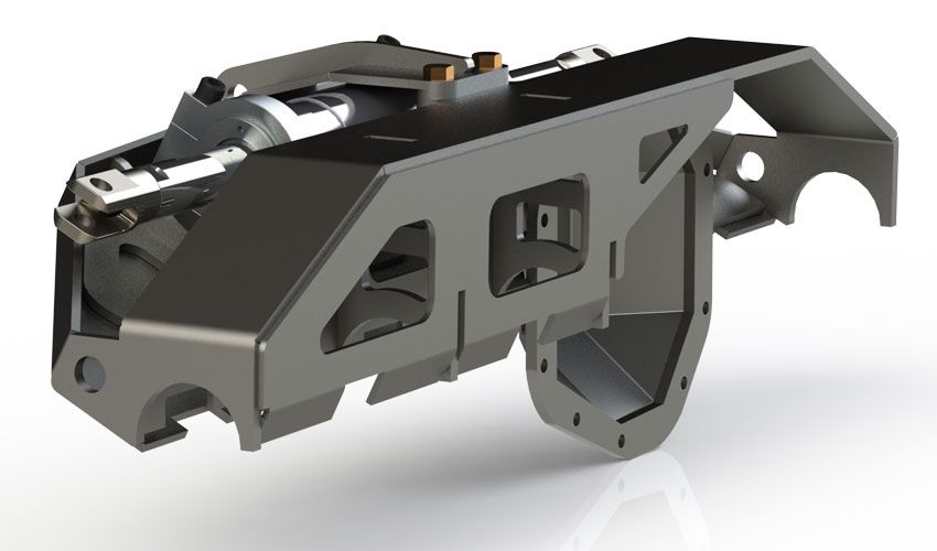 Refuerzo de eje delantero/Soporte para ariete de dirección Dana 60 Chevy