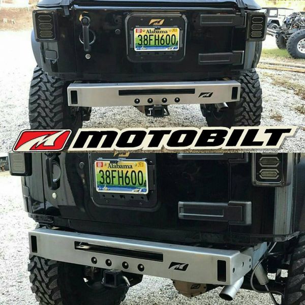 Motobilt Jeep Wrangler JK / JKU Micro Series Rear Bumper w/ Light Mount
