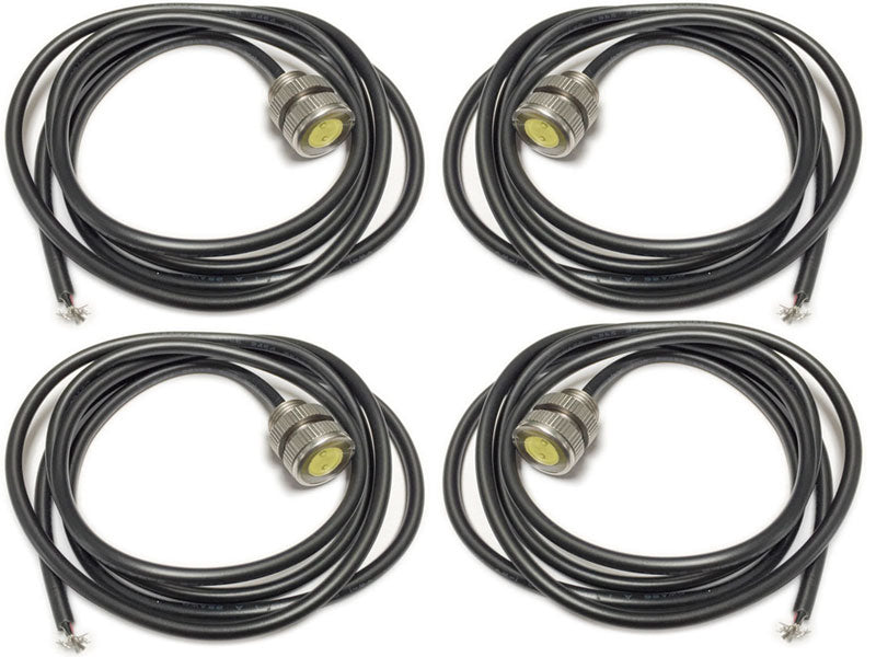 Artec (4-PACK) - LED Bolt lights - 3 watt, Stainless Steel, 11mm, Silver