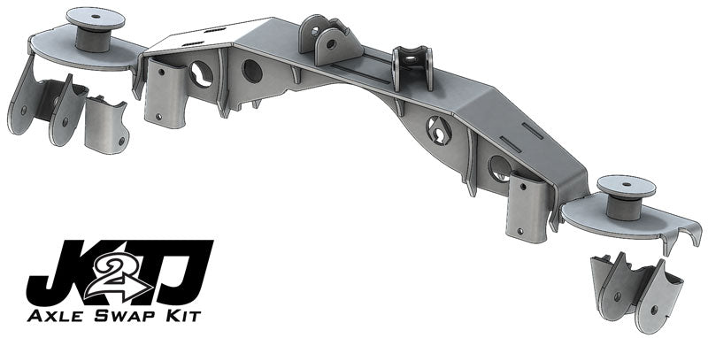 JK2TJ Kit de triangulación de suspensión con soporte transversal